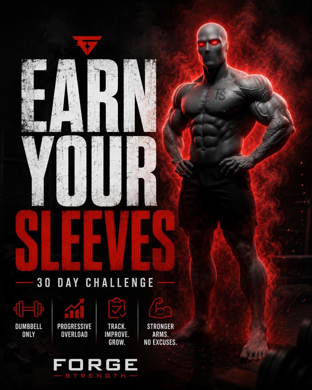 EARN YOUR SLEEVES 30 Day Arm Growth Challenge